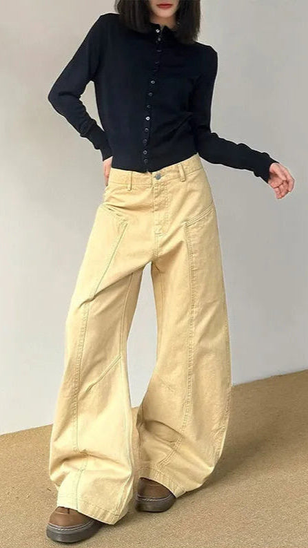 Classic High Waist Wide Leg Jeans