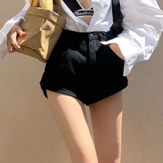 High Waist Casual Denim Shorts