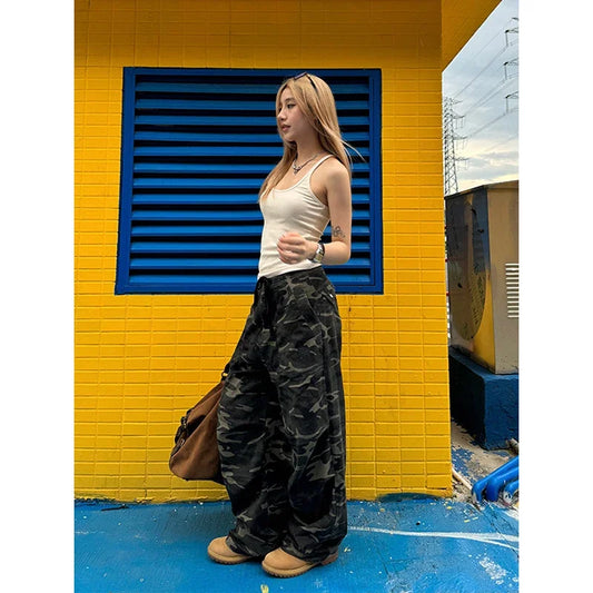 Vintage Camouflage Oversize Cargo Pants