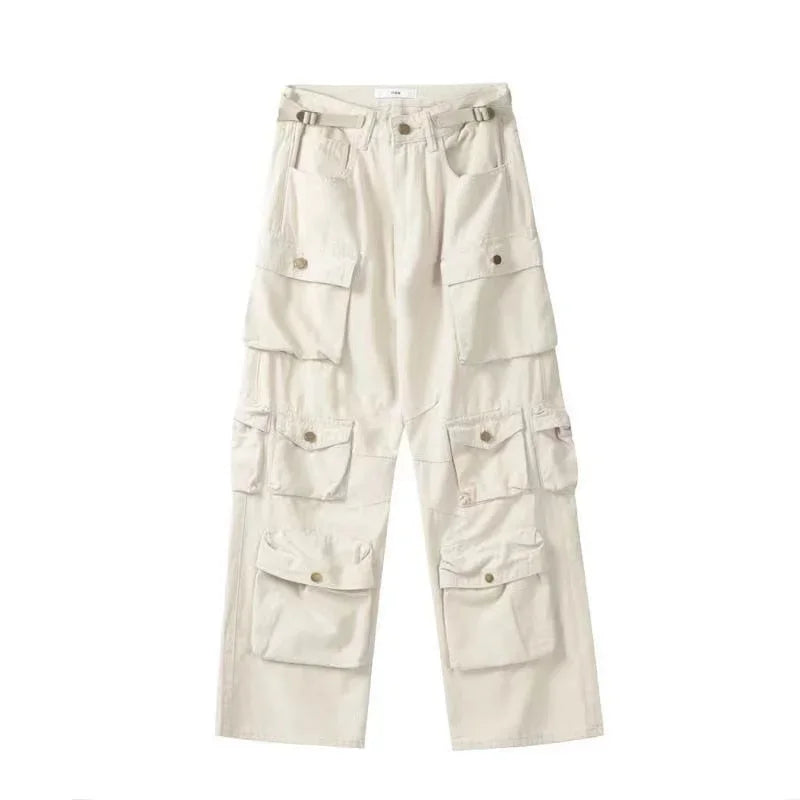 Retro Camouflage Wide Leg Casual Pants