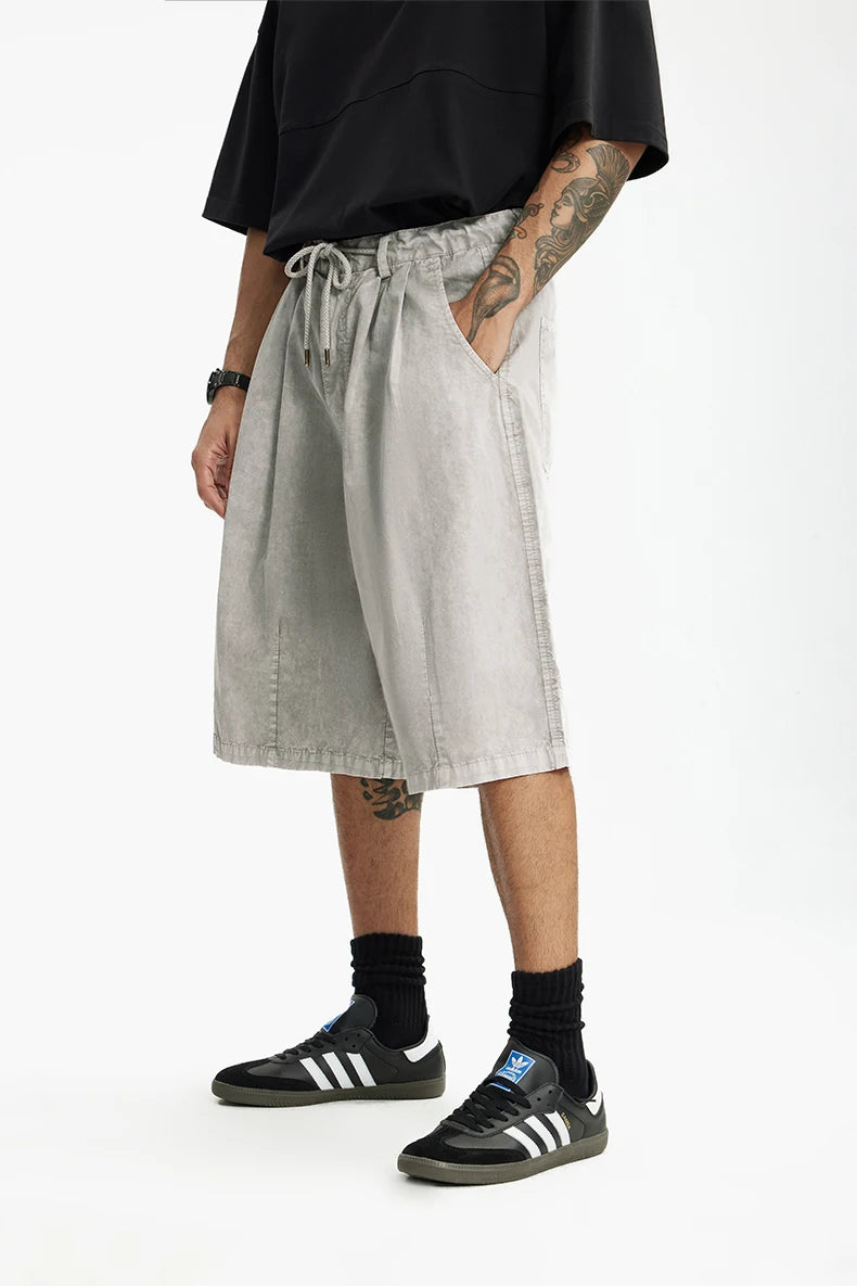 American Style Washed Cargo Shorts