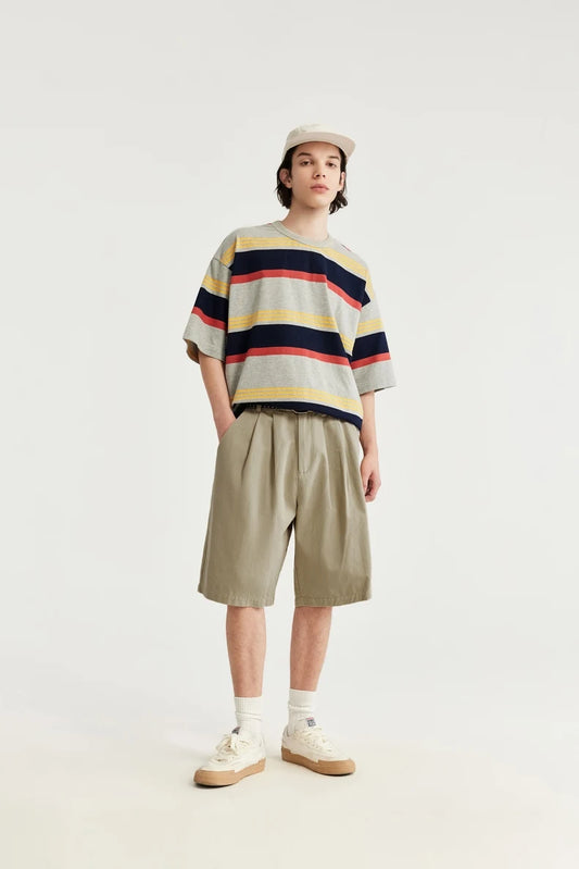 Pleated Inflation Trendy Casual Suit Shorts