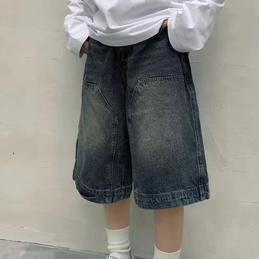 Vintage High Waist Wide Leg Shorts