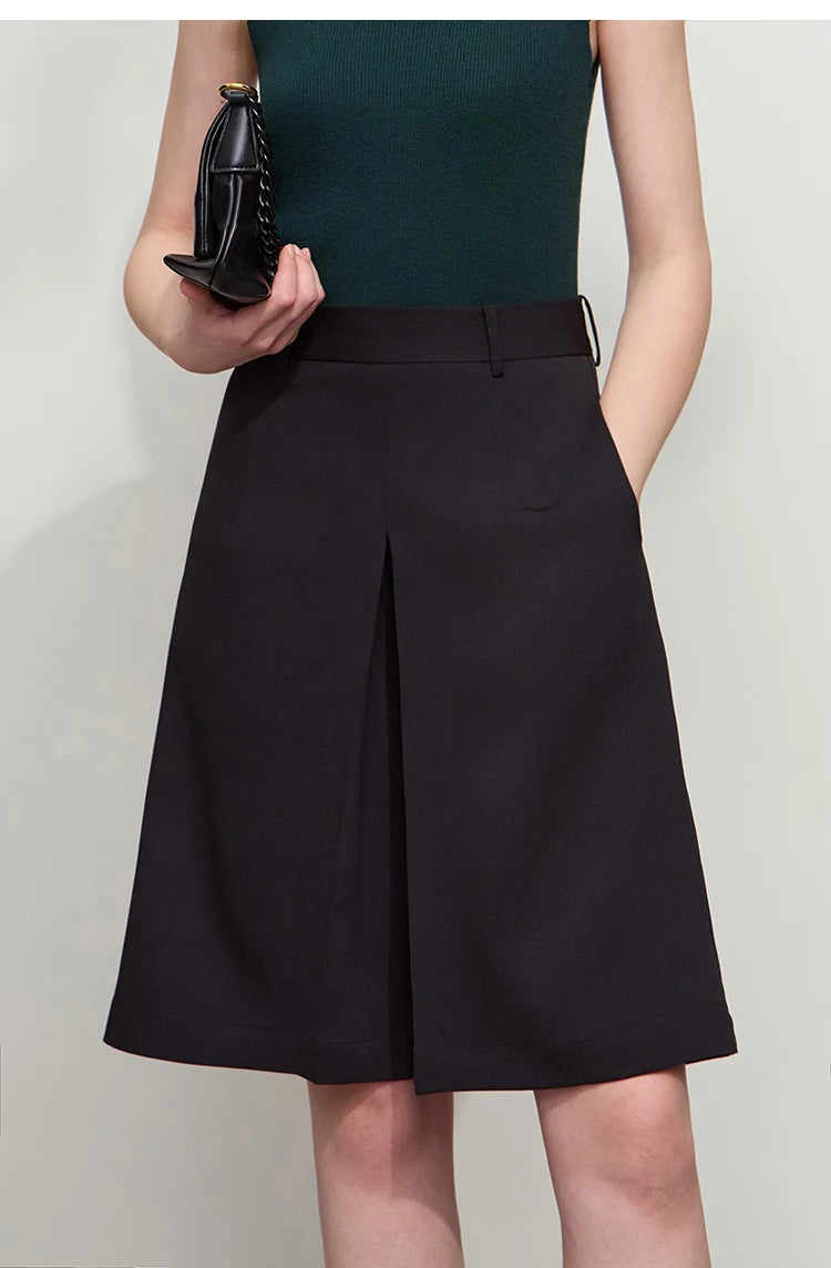 Amii Minimalist Wide Leg Shorts