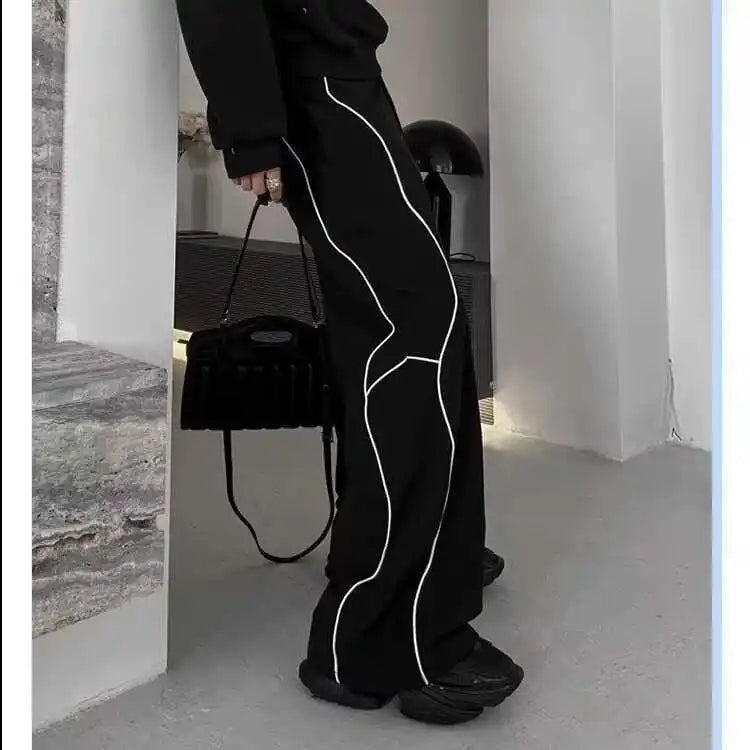 Striped Wide Leg Pants Spring