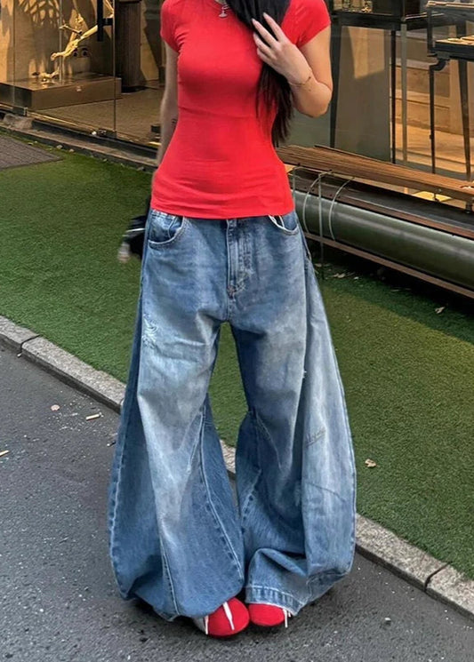 Vintage Oversize Y2K Blue Denim Jeans