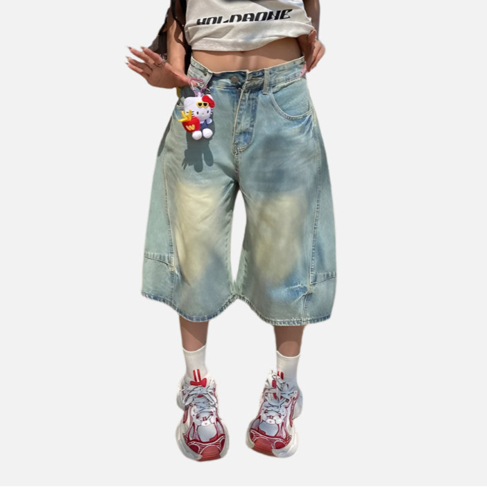 Light Blue Oversize Cargo Jeans