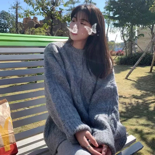 Cozy Knitted Sweater Autumn Winter