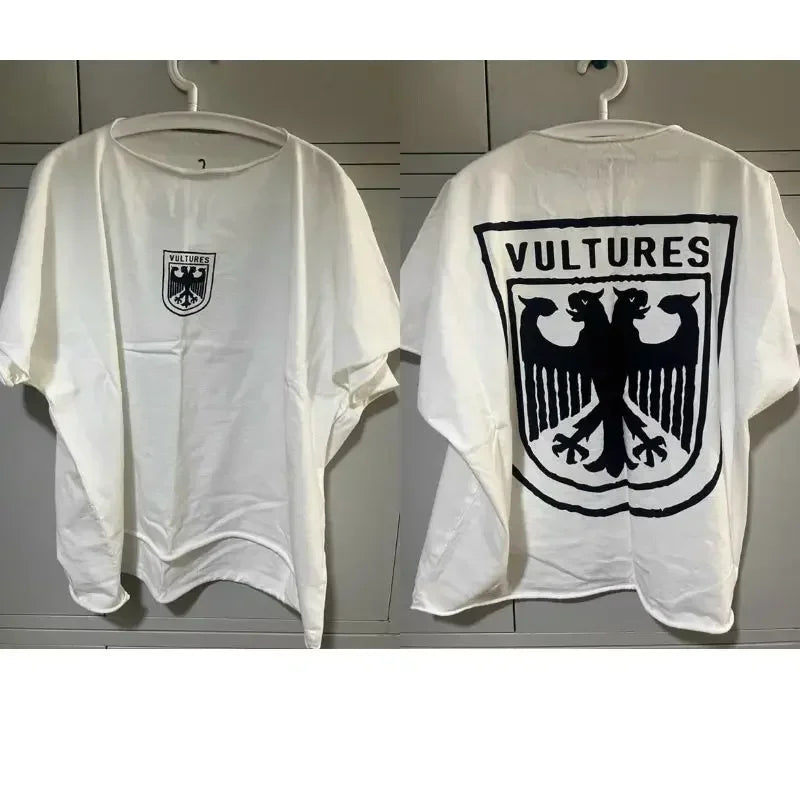 Eagle Print Loose Casual Cotton T-Shirt