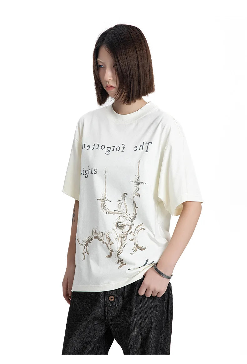 Extreme Vintage Letter Print Casual T-Shirt