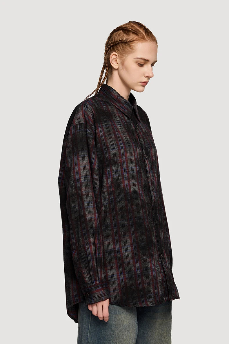Plaid Checkered Loose Fit Wasteland Shirt