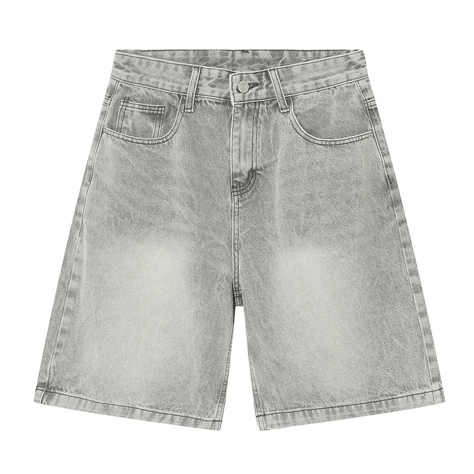 Vintage Blue Denim Summer Casual shorts