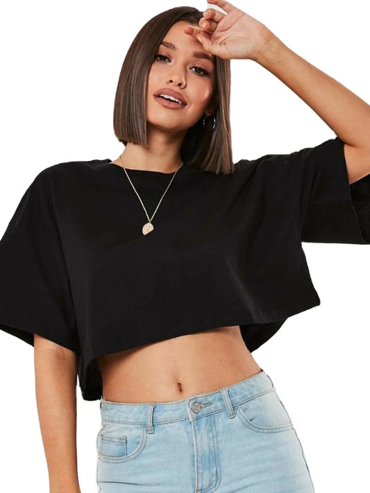 Breathable Short-Sleeve Dance Fitness T-Shirt