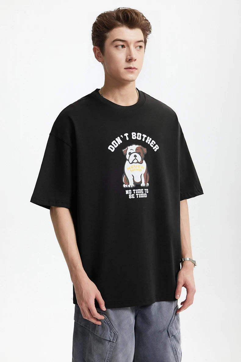 French Bulldog Fun Print Heavyweight T-Shirt