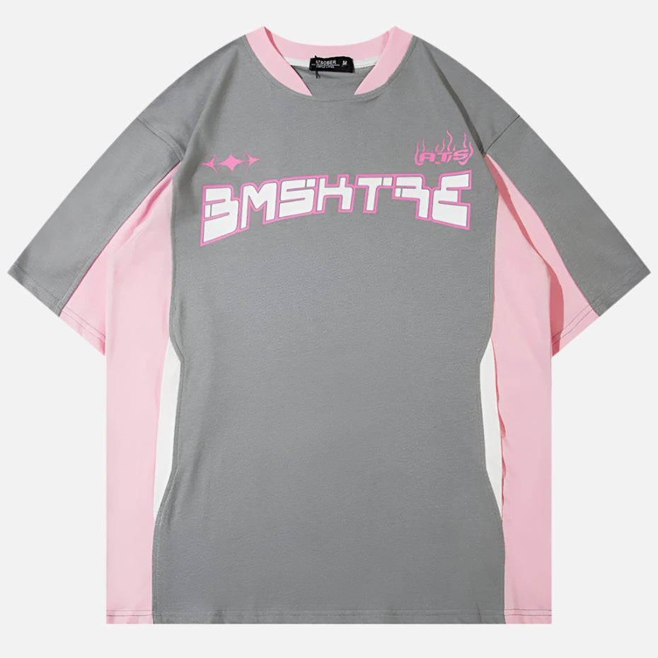 Oversized Patchwork Hip Hop T-Shirt