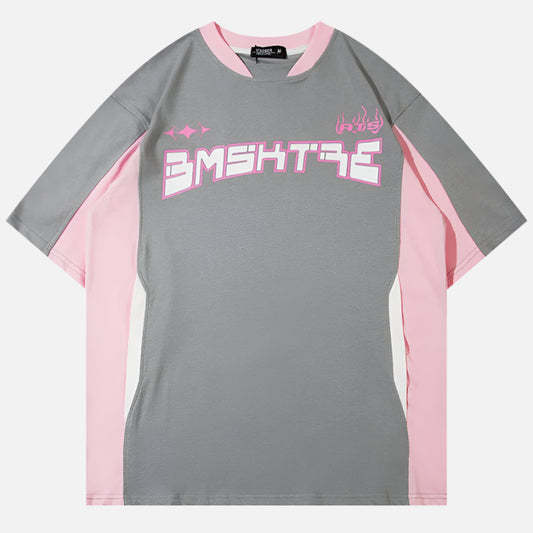 Oversized Patchwork Hip Hop T-Shirt