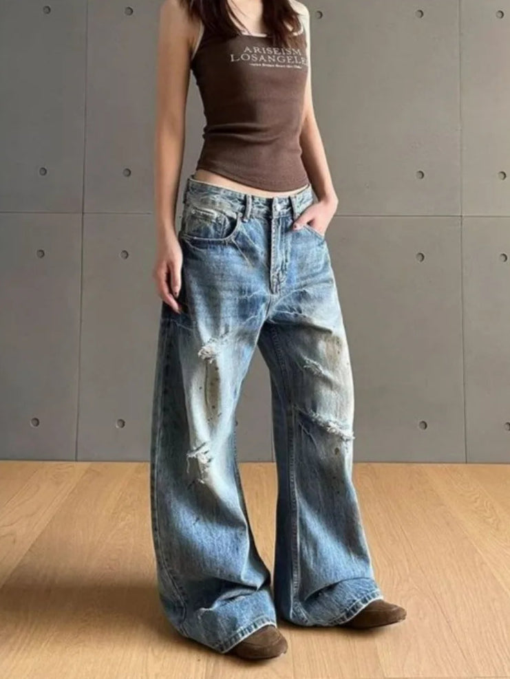 Retro Loose Baggy Emo Denim Jeans