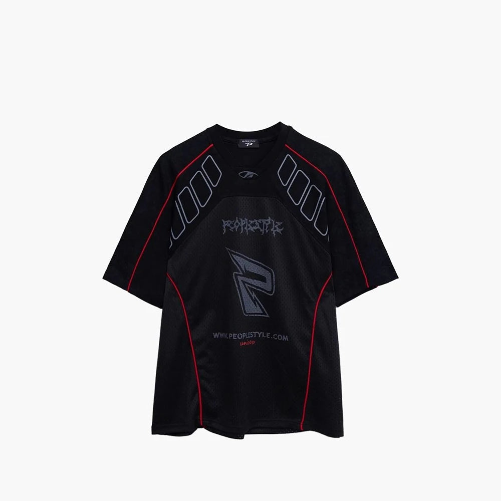 Breathable Mesh Racing Retro T-Shirt