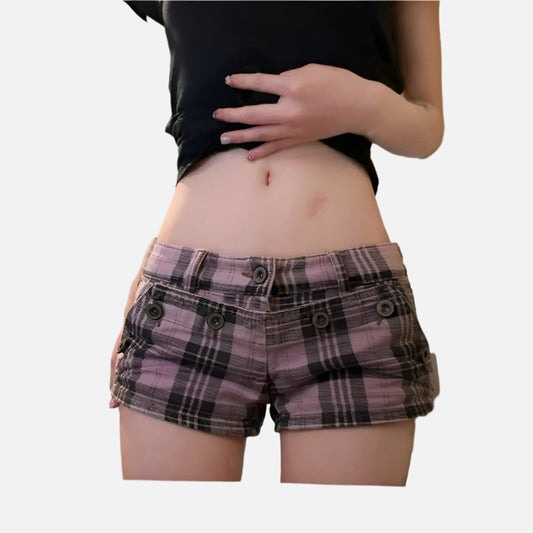 Vintage Y2K Striped Cargo Shorts