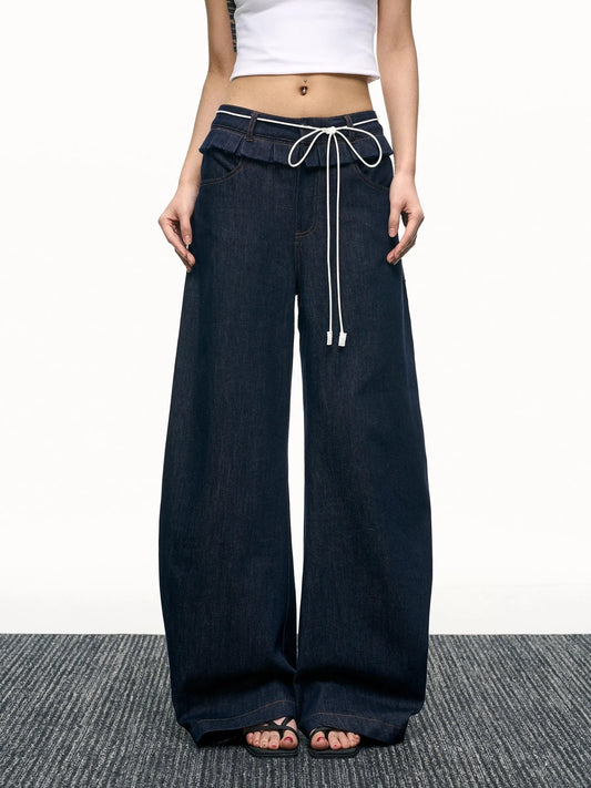 Retro Wide Leg High Waisted Jeans