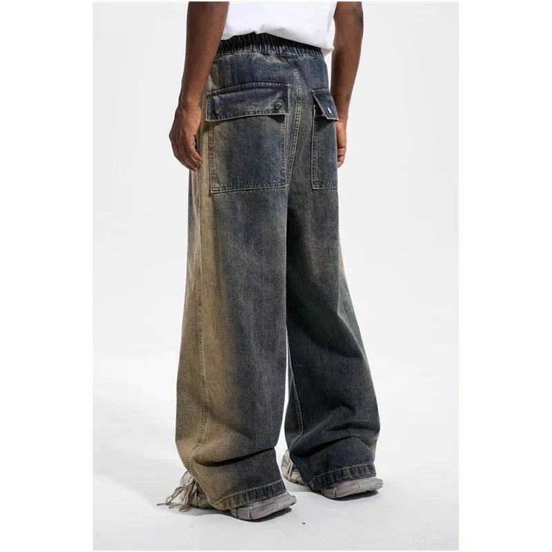 Retro Vintage High Waist Wide Jeans