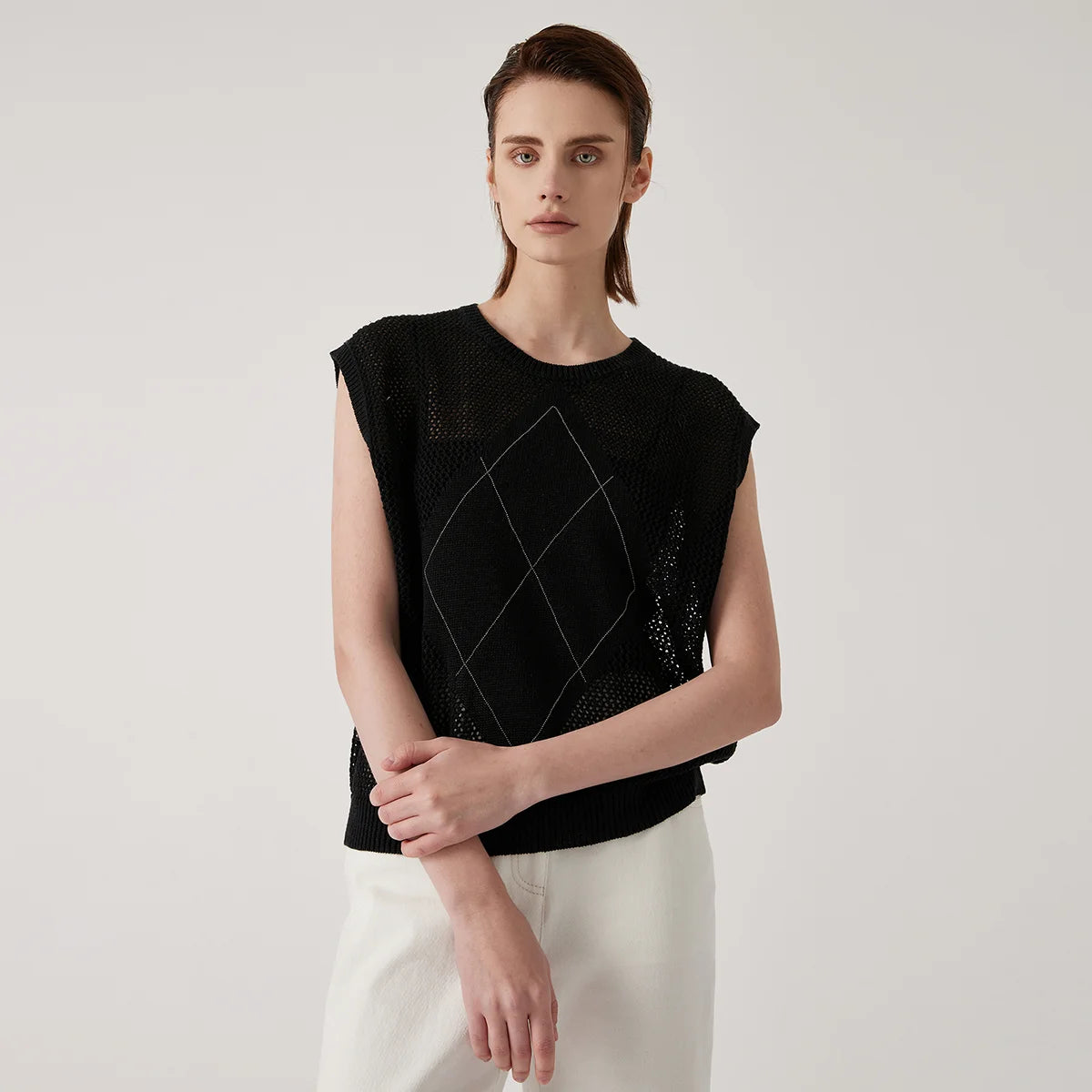 Luxury Linen Knitted Vest