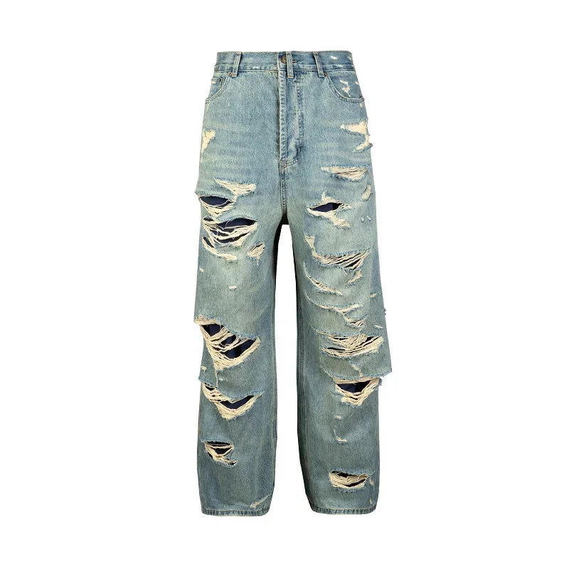 Retro Oversized Wide Leg Hip Jeans