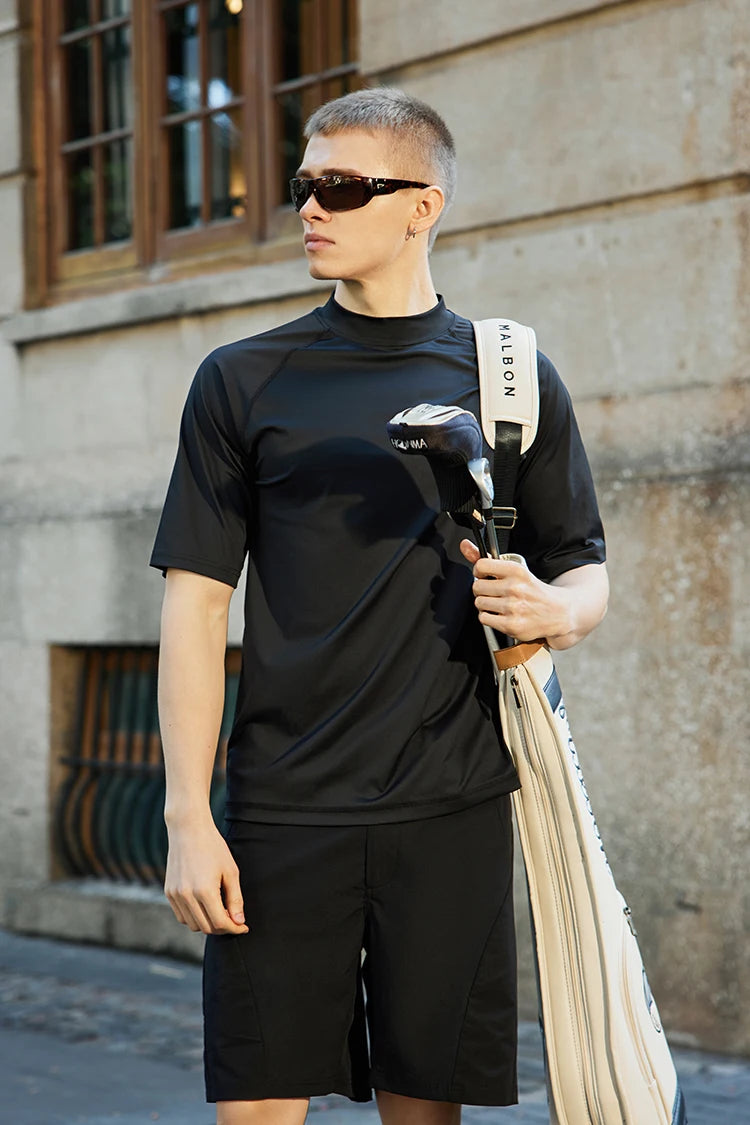 High Neck Cooling Sun Protection T-Shirt