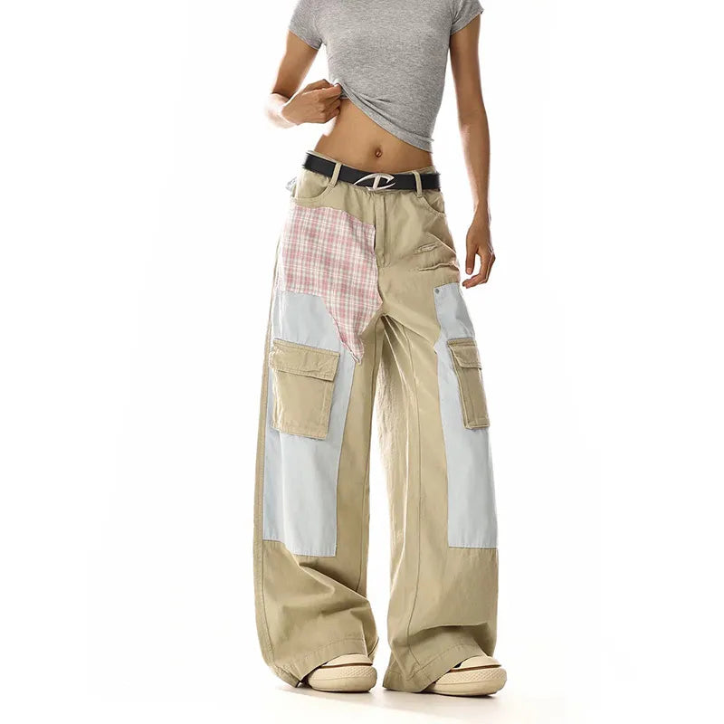 Popular Vintage Patchwork Wide Leg Jeans
