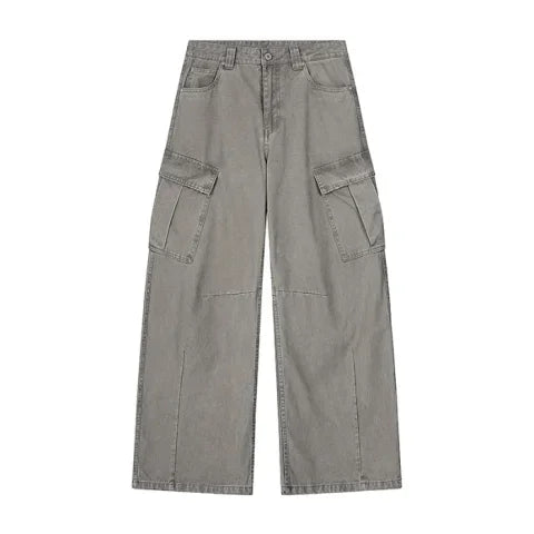 Loose Casual Pure Cotton Cargo Pants