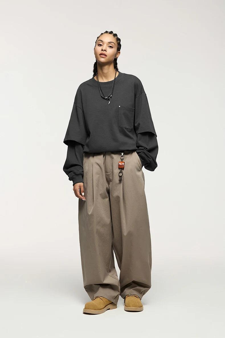 Minimalist Oversized Long Sleeve T-Shirt