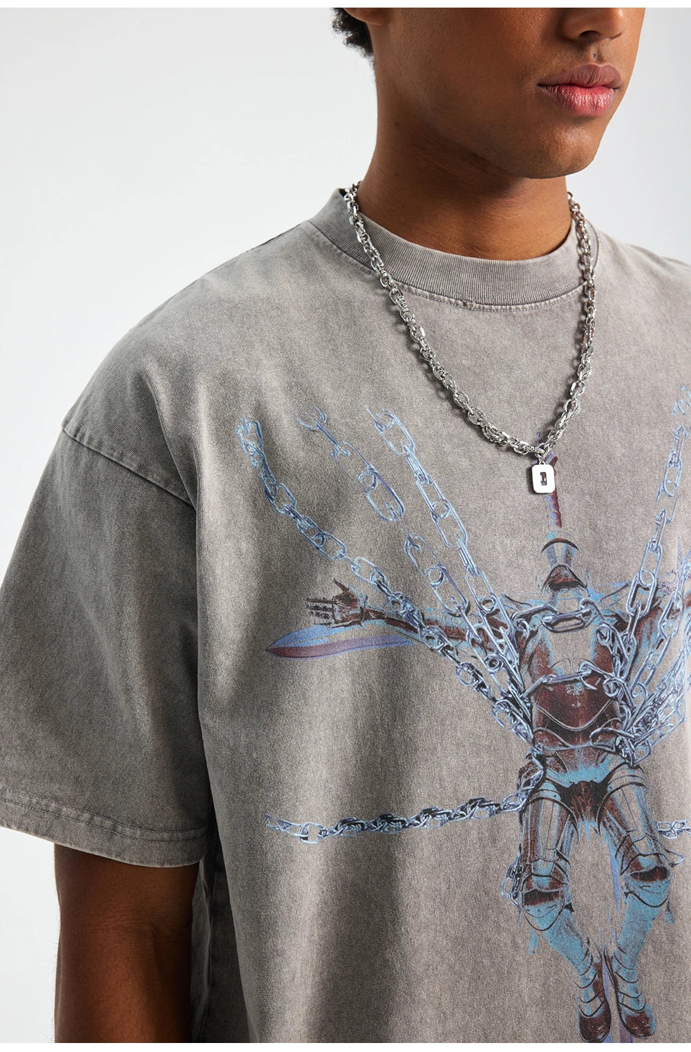 Retro Vintage Washed Oversized Goth T-Shirt