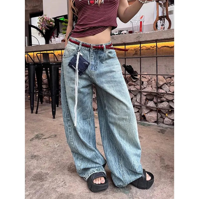 Classic High Waist Blue Jeans