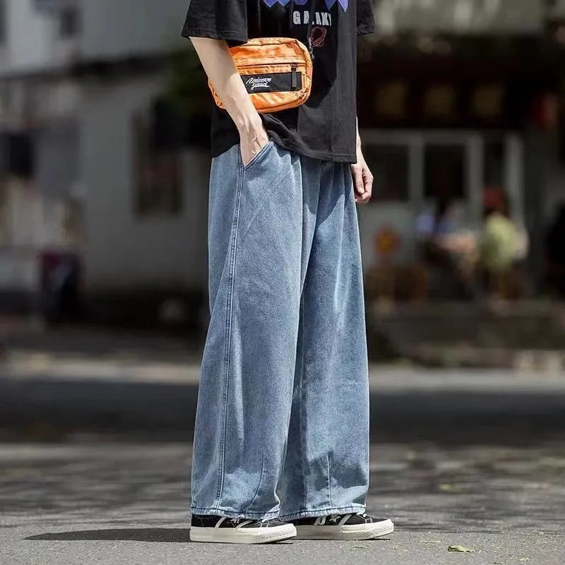 Loose Fit Wide Leg Denim Jeans