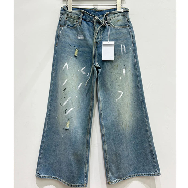 Vintage High Street Distressed Mom Jeans