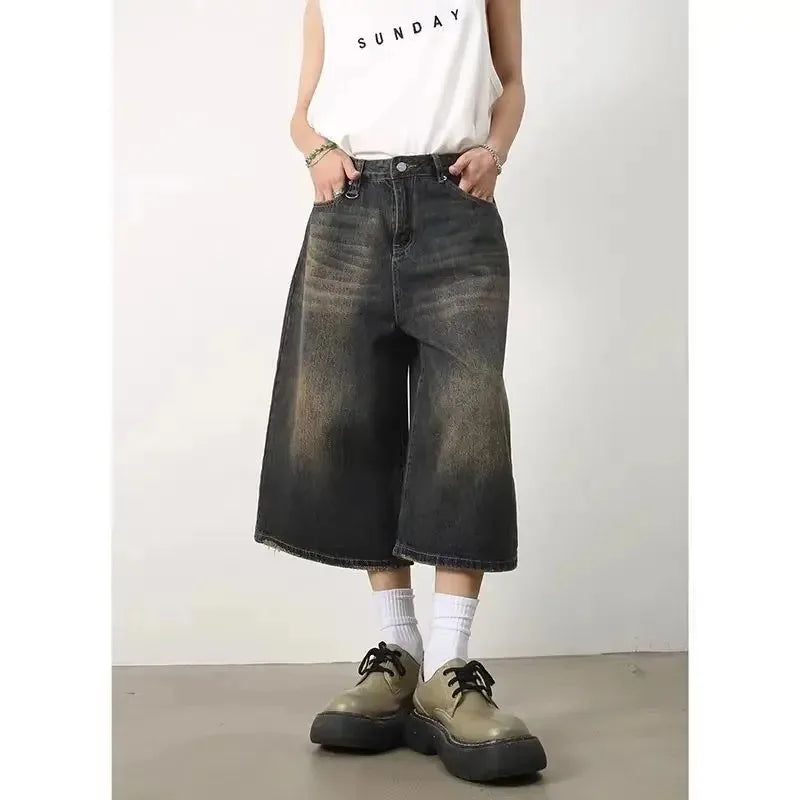 Dark Wash High Waisted Denim Jeans