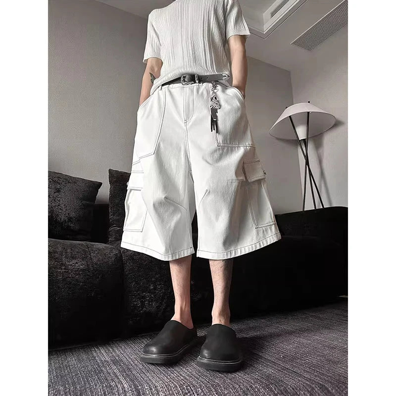 White Vintage Cargo Pants