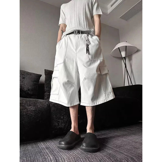 White Vintage Cargo Pants