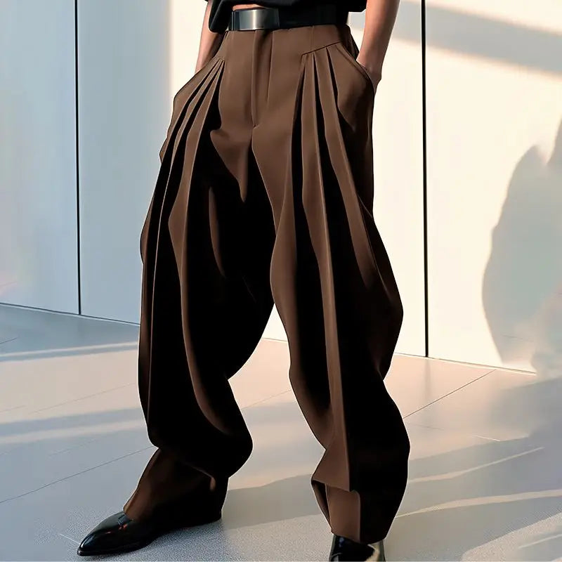 Solid Color Loose Joggers Casual Pants