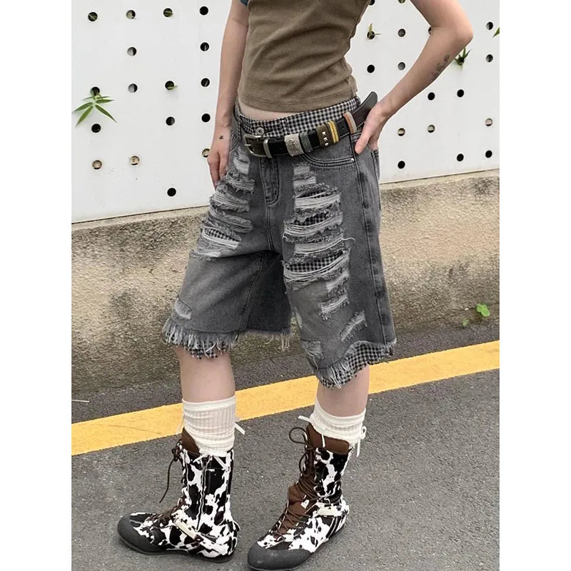 High Waisted Vintage Denim Shorts
