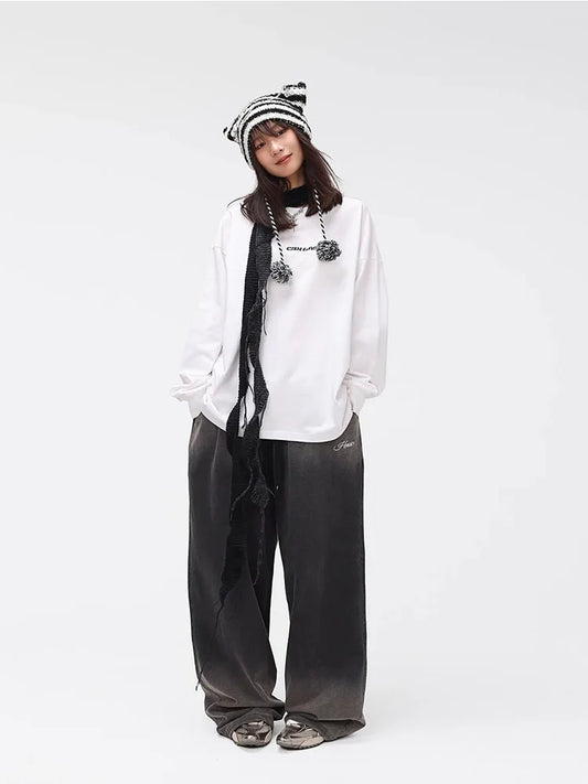 Oversize Gradient Denim Hip Hop Pants
