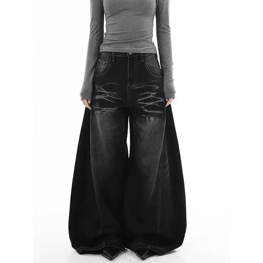 Vintage High Waisted Black Jeans