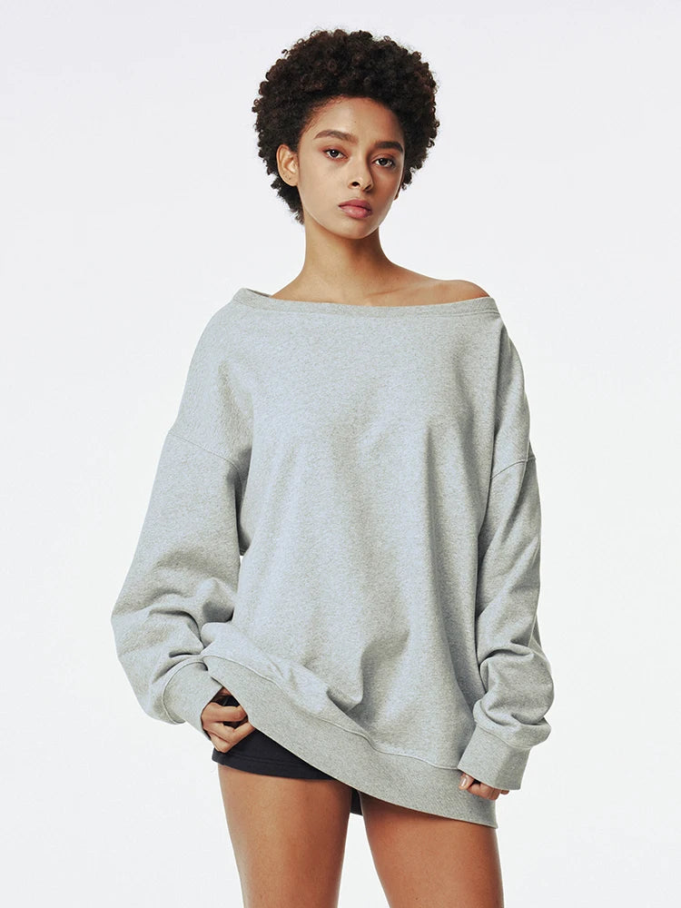 Retro Loose Off-Shoulder Sweaters