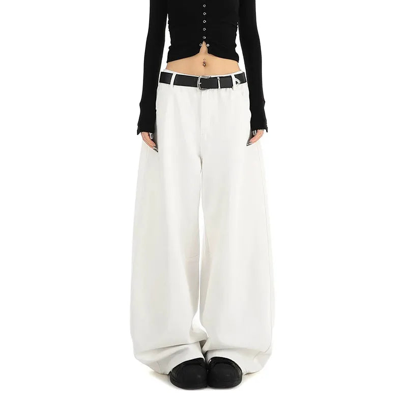 High Waist Wide Leg Mom Jeans