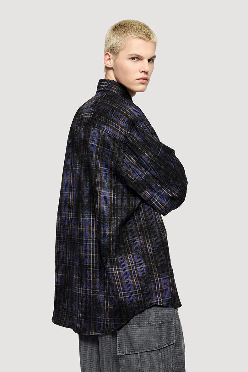 Plaid Checkered Loose Fit Wasteland Shirt