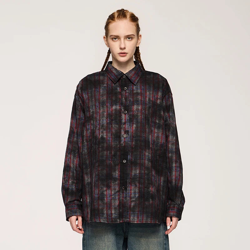 Plaid Checkered Loose Fit Wasteland Shirt