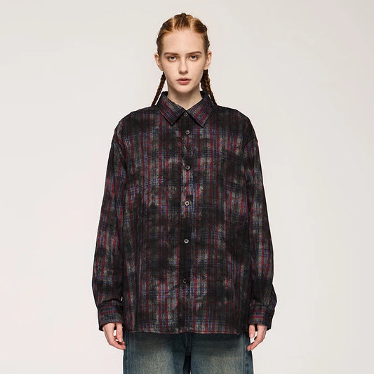 Plaid Checkered Loose Fit Wasteland Shirt