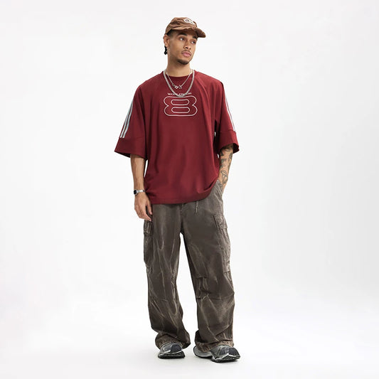 Dirty Washed Loose Fit Cargo Pants