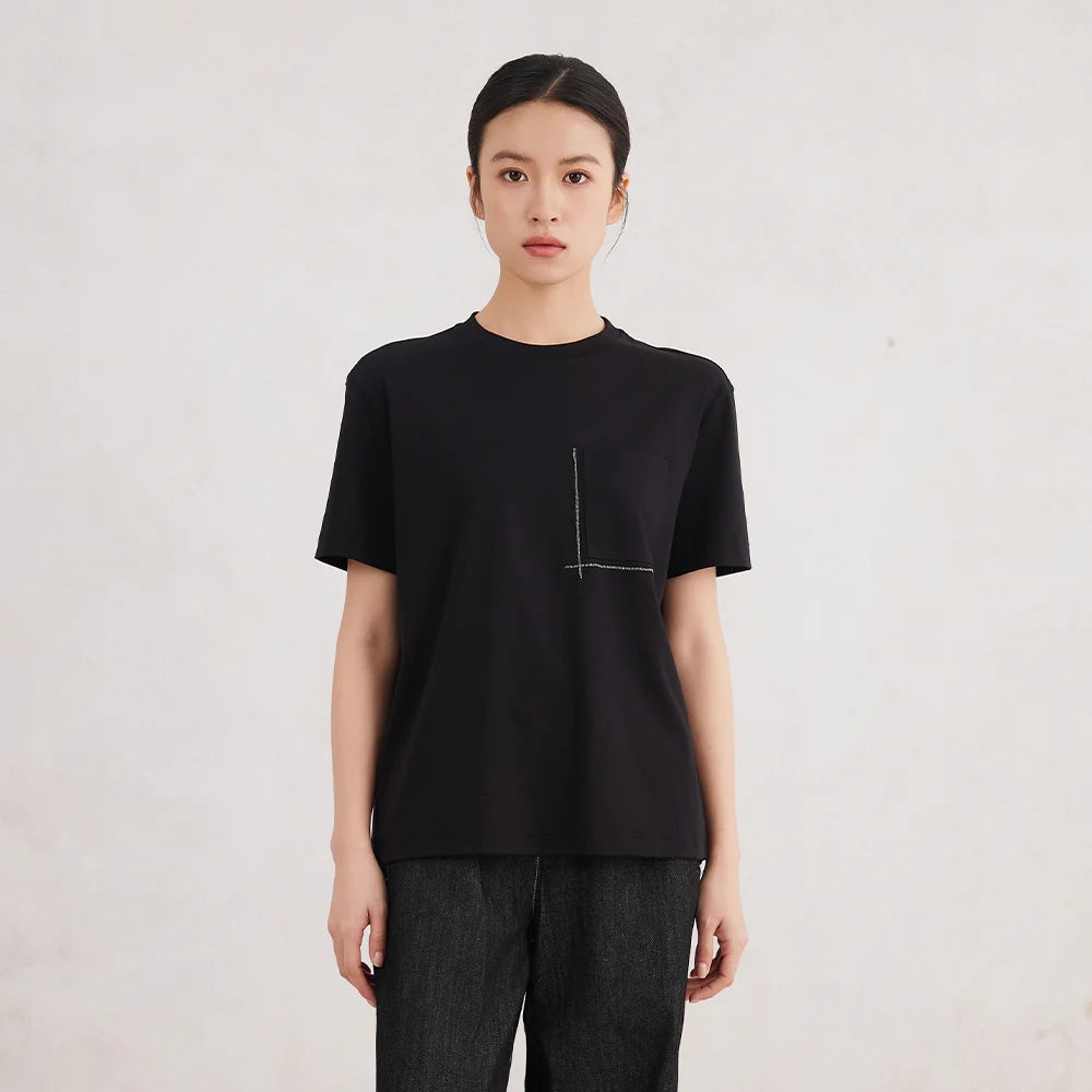 Premium White Long Staple Cotton T-Shirt