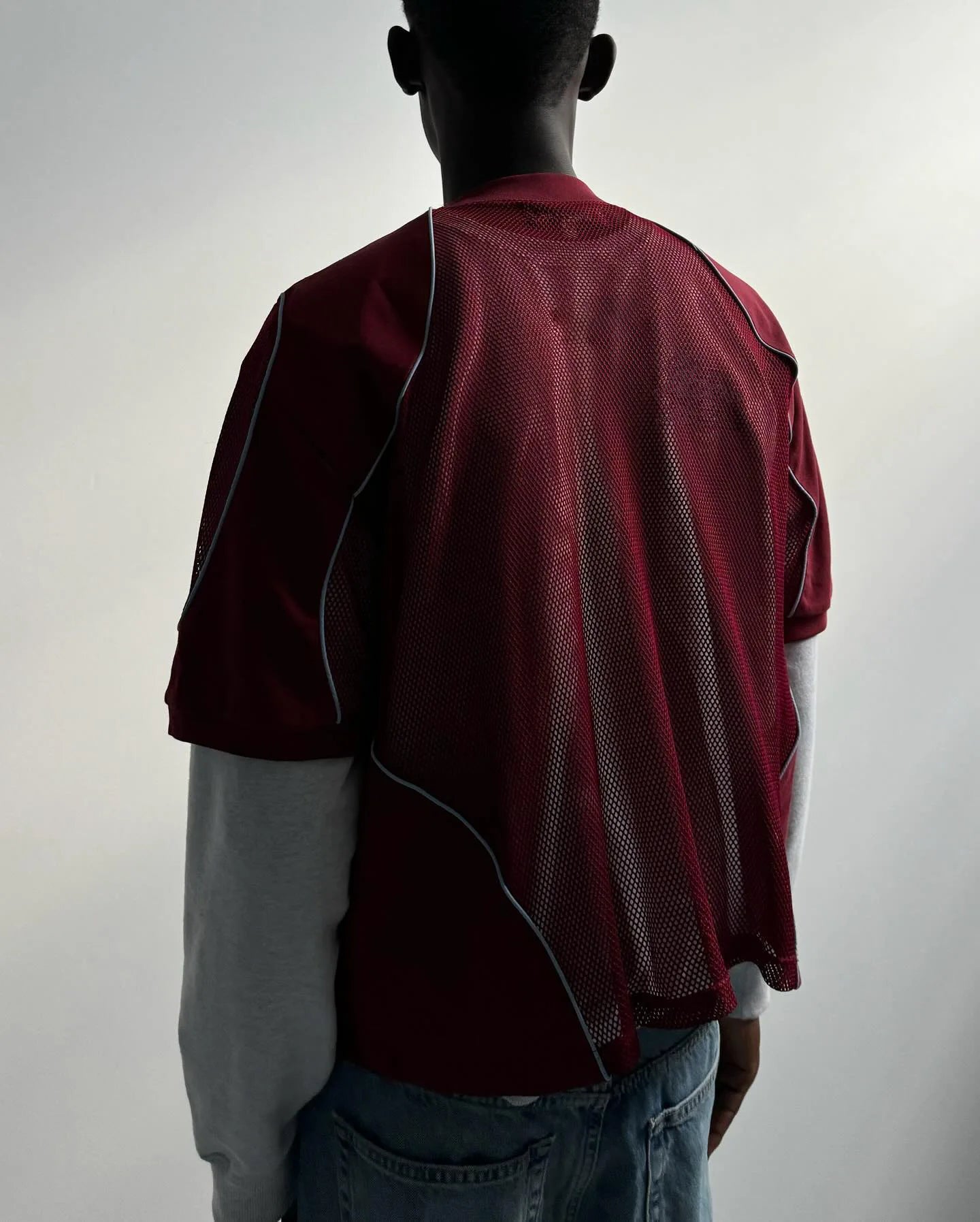 Breathable Mesh Patchwork Loose T-Shirt